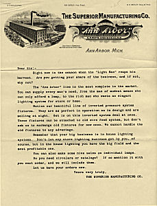 The Superior Manufacturing Company & The Ann Arbor Gas Light System 