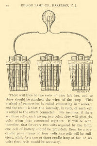 Experiments with Edison Incandescent lamps & How to Make a Cheap Battery