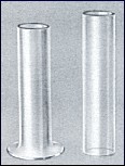 THE OUTER TUBE OF THE FOOT IS CUT FROM A LENGTH OF TUBING AND ONE END OPENED OUT INTO A KIND OF BELL-MOUTH.